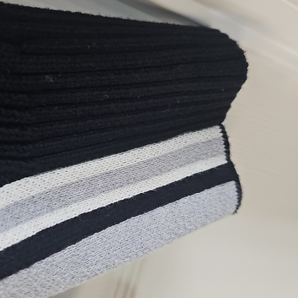 NWT Halogen Mixed Cable Mock Neck Sweater Rich Black L & XL - Picture 10 of 13